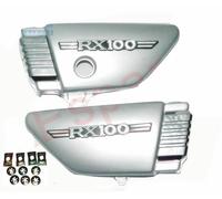 Set Di Pannelli Laterali Argento In Plastica Compatibile Con Yamaha RX100 100cc