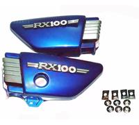 Set Di Pannelli Laterali Blu In Plastica Per YAMAHA RX100 Moto S2U