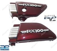 Set Di Pannelli Laterali Maroon In Plastica Per Moto Yamaha RX 100 @UK
