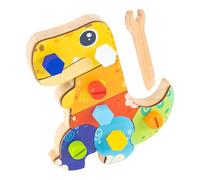 Set Di Pannelli Per Cacciavite - Strumento In Legno, Giocattolo Del Dinosauro | Fiddlers per La Scuola Prescolare Possono Condurre Attività Di Costruzione In Qualsiasi Momento E Ovunque Con