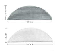 Set di panni di ricambio per aspirapolvere Lydsto R5/R5D, in microfibra resistente e affidabile, scegli la dimensione della confezione (10 pezzi, grigio)