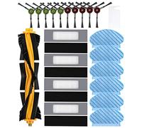 Set di panni per aspirapolvere Ecovacs Deebot Ozmo 920 950,1 spazzola a rullo, 4 filtri Hepa, 10 spazzole laterali, 6 stracci, 1 spazzola per la pulizia