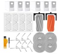 Set di panni per mocio con filtro laterale principale, compatibile con aspirapolvere robot DJI-ROMO S/A/P, include sacchetti per la polvere, panni per mocio, filtri HEPA, spazzole laterali