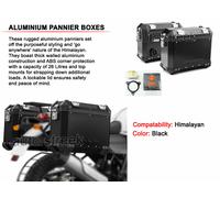 Set Di Panniers Neri Genuine Royal Enfield Himalayan Con Filtro Olio Gratuito