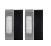 Set di panno for scopa con spazzola laterale con filtro for Ecovacs for Deebot for aspirapolvere Ozmo T8 Parti di ricambio accessori for la casa Lodevole (Size : 4set filter)