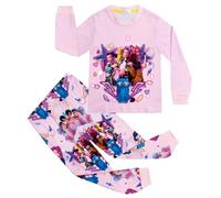 Set di Pantaloni a Maniche Lunghe da Ragazza, Pigiama per Bambini con Stampa K-Pop Demon,Style 1,150cm
