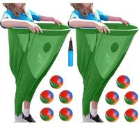 Set di Pantaloni da Donna Oversize per Giochi da Giardino, Pantaloni da Festa con Palline Rimbalzanti e Pompa, Giochi da Campo per Riunioni di Famiglia, Set da Esterno Giants per Adulti(B)