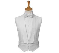 Set Di Papillon E Gilet Bianco Per Cerimonia Formale Direttore D'Orchestra