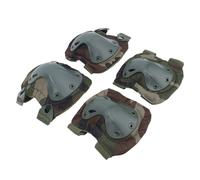 Set di para-gomiti e ginocchia elasticizzate verdi â plastica TPE, misura: G 17x20cm, E 15x17cm