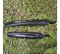 Set di parafanghi anteriori e posteriori per bici pieghevoli e compatte, 1 paio per ruote da 12, 14 pollici e 16 20 pollici, in plastica leggera, con manopola rimovibile (30-35 cm)