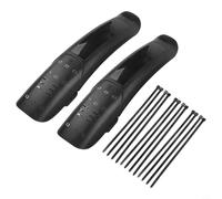 Set di parafanghi per mountain bike, in plastica PP anteriore e posteriore per parafango con cinghie di montaggio rapido, paraspruzzi per bici AM/DH/FR telaio 68-75 mm