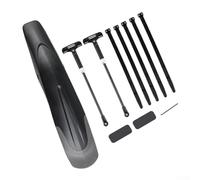 Set di parafanghi per mountain bike, per ruote anteriori e posteriori da 26/29 pollici, a sgancio rapido, compatibile con stile retrattile (solo posteriore)