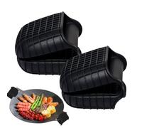 Set di paramani in silicone per pentole calde | Pinze da cucina resistenti al calore, antiscivolo, per cottura