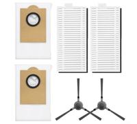 Set di parti di ricambio adatto per robot aspirapolvere Lefant M5 Pro, M5 Max, M5, include filtri HEPA, sacchetti per la polvere, spazzole laterali (6 pezzi)