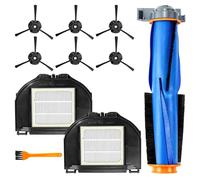 Set di parti di ricambio compatibili con robot aspirapolvere Shark Matrix RV2310 RV2310AE AV2310 AV2310AE RV2300 RV2300S RV2320S UR2350AE Filtro HEPA Spazzola principale spazzole laterali