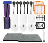 Set di parti di ricambio per aspirapolvere con spazzola a rullo, filtri HEPA, spazzole laterali, cuscinetti per mocio e strumento di pulizia compatibile con robot aspirapolvere serie AI, AV, RV per