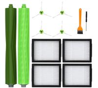 Set Di Parti Di Ricambio per iRobot Roomba i7, Accessori Di Ricambio per iRobot Roomba j7 j7+ i3 i3+ i4 i4+ i6 i6+ i8 i8+ E5 E6 E7, Con 1 Set Di Spazzole In Gomma, 4 Filtri, 4 Spazzole Laterali