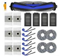 Set di parti per aspirapolvere compatibile con Ecovacs per Deebot T30C per Omni per robot Gen2, spazzola principale, spazzole laterali, filtri, panni per mocio, sacchetti per la polvere da 3,3 l