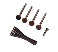 Set Di Parti Per Violino In Ebano 4/4 Cordiera Per Piroli Per Tornitura Accessori Per Parti Di Violino In Legno Di Ebano Principiante Accessori per Violino