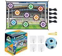 Set di partita di calcio - Kit di allenamento per bersaglio di calcio in flanella | stuoia di calcio giocattolo con palla e pali per il gioco del cortile, attività sportiva prescolare