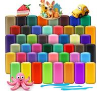 Set di pasta modellante - 48 colori pasta magica asciutta all'aria per bambini, regalo per ragazzi e ragazze dai 3 ai 12 anni