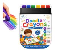 Set di Pastelli a - 6 Pezzi Disegno Liscio Portatile,Pastelli per Disegno Scolastico per Bambini | Per Regalo Compleanno Festa Ragazzi Ragazze Calze Ripiene Natale