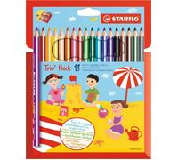 Set di pastelli STABILO Trio spessi 18 pezzi con temperamatite
