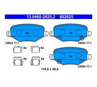 Set di pastiglie freno ATE 13.0460-2625.2, posteriore