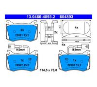 Set di pastiglie freno, freno a disco ATE 13.0460-4893.2