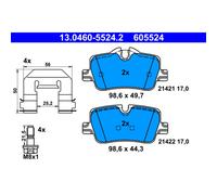 Set di pastiglie freno ATE 13.0460-5524.2, posteriore