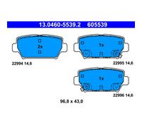 Set di pastiglie freno ATE 13.0460-5539.2, posteriore