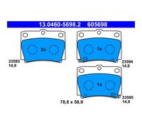 KIT PASTIGLIE FRENO POST ATE MITSUBISHI CHALLENGER SHOGUN I 3.5 147KW 98>04 1...