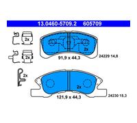 Set di pastiglie freno ATE 13.0460-5709.2, anteriore