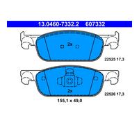 Set di pastiglie freno ATE 13.0460-7332.2, anteriore