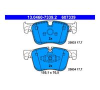 KIT PASTIGLIE FRENO ANT ATE OPEL COMBO 1.5 75KW 18> 13046073392