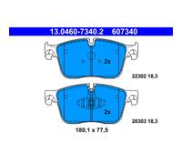 Set di pastiglie freno ATE 13.0460-7340.2, anteriore