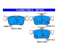 Set di pastiglie freno ATE 13.0460-7352.2, posteriore