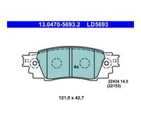 Set di pastiglie freno ATE 13.0470-5693.2, posteriore, Ceramica