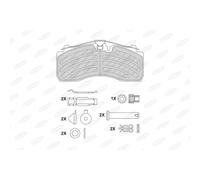 Set di pastiglie freno BERAL BCV29287TK