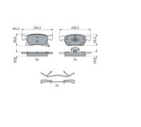 BOSCH Kit pastiglie freni Anteriore | Low-Metallic 0 986 424 846