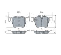 BOSCH 0 986 424 334 Kit pastiglie freni