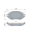 Set di pastiglie freno BOSCH 0 986 424 386, anteriore