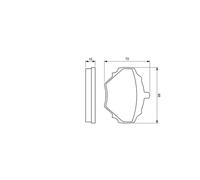 Set di pastiglie freno BOSCH 0 986 424 563, posteriore