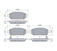 BOSCH 0 986 424 842 Kit pastiglie freni