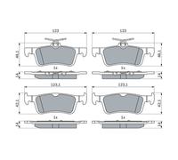 BOSCH 0 986 424 866 Kit pastiglie freni