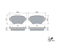 BOSCH 0 986 424 878 Kit pastiglie freni