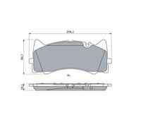 BOSCH 0 986 424 886 Kit pastiglie freni