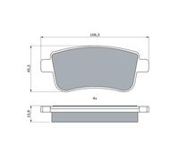 BOSCH 0 986 424 942 Kit pastiglie freni
