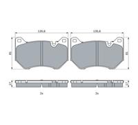 BOSCH 0 986 424 966 Kit pastiglie freni