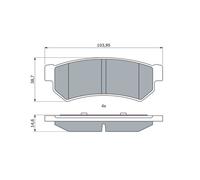 BOSCH 0 986 460 007 Kit pastiglie freni
